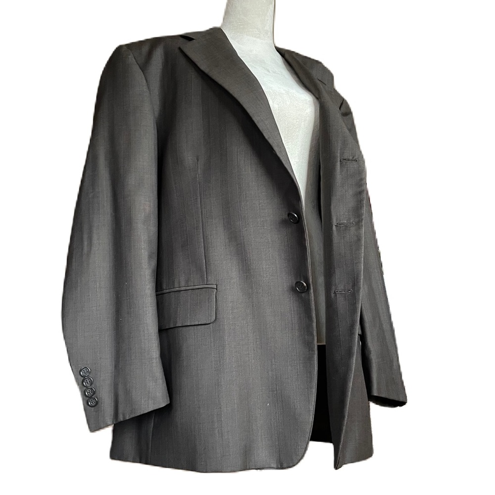 Pronto Uomo Firenze Dark Brown Wool Blazer - Picture 15 of 15